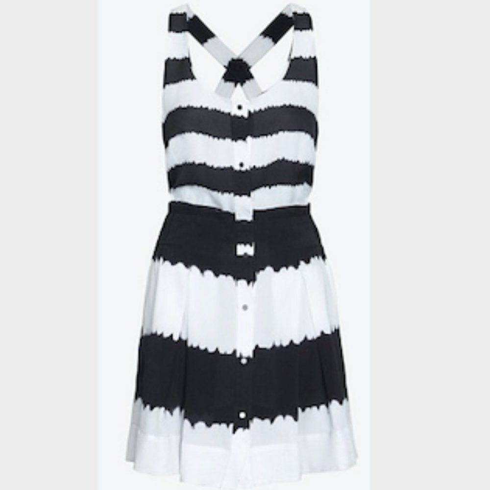 A.L.C. Bexley Stripe Button Down Dress- M - Picture 4 of 5